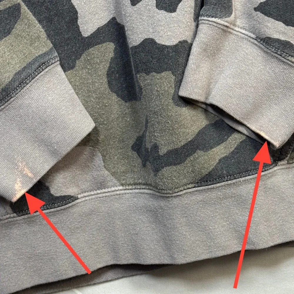 Fox Racing Mens Camo Pullover Hoodie Green Brown Camouflage Logo Sweatshirt L - Picture 2 of 8